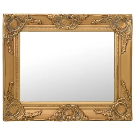 Espejo de pared estilo barroco dorado 50x40 cm de vidaXL, Espejos - Ref: Foro24-320309, Precio: 49,20 €, Descuento: %