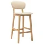 Taburetes de cocina 2 unidades tela color crema de vidaXL, Taburetes de cocina - Ref: Foro24-289369, Precio: 174,03 €, Descue...