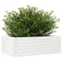 Jardinera de madera maciza de pino blanca 70x40x23 cm de vidaXL, Maceteros y jardineras - Ref: Foro24-847219, Precio: 56,12 €...