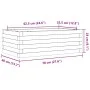 Jardinera de madera maciza de pino blanca 70x40x23 cm de vidaXL, Maceteros y jardineras - Ref: Foro24-847219, Precio: 56,12 €...