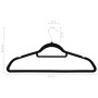 Juego de perchas ropa 50 uds antideslizantes terciopelo negro de vidaXL, Perchas - Ref: Foro24-289921, Precio: 50,49 €, Descu...