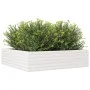 Jardinera de madera maciza de pino blanca 90x90x23 cm de vidaXL, Maceteros y jardineras - Ref: Foro24-847204, Precio: 77,82 €...