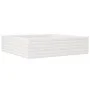Jardinera de madera maciza de pino blanca 90x90x23 cm de vidaXL, Maceteros y jardineras - Ref: Foro24-847204, Precio: 77,82 €...
