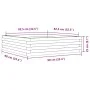 Jardinera de madera maciza de pino blanca 90x90x23 cm de vidaXL, Maceteros y jardineras - Ref: Foro24-847204, Precio: 77,82 €...