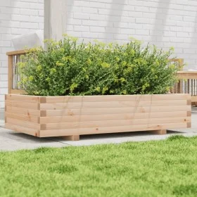 Jardinera de madera maciza de pino 110x60x26,5 cm de vidaXL, Maceteros y jardineras - Ref: Foro24-847348, Precio: 109,49 €, D...
