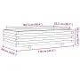 Jardinera de madera maciza de pino 110x60x26,5 cm de vidaXL, Maceteros y jardineras - Ref: Foro24-847348, Precio: 109,49 €, D...