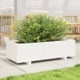 Jardinera de madera maciza de pino blanco 90x40x26,5 cm de vidaXL, Maceteros y jardineras - Ref: Foro24-847334, Precio: 80,02...