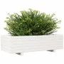 Jardinera de madera maciza de pino blanco 90x40x26,5 cm de vidaXL, Maceteros y jardineras - Ref: Foro24-847334, Precio: 80,02...