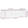 Jardinera de madera maciza de pino blanco 90x40x26,5 cm de vidaXL, Maceteros y jardineras - Ref: Foro24-847334, Precio: 80,02...
