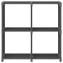 Estantería de 4 cubos de tela gris 69x30x72,5 cm en Librerías y estanterías | Comprar online en Foru.es