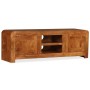Mueble de TV madera maciza acabado miel 120x30x40 cm en Muebles TV | Comprar online en Foru.es