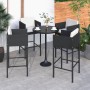Taburetes de cocina con cojines 4 uds ratán sintético negro de vidaXL, Sillas de jardín - Ref: Foro24-316676, Precio: 272,78 ...