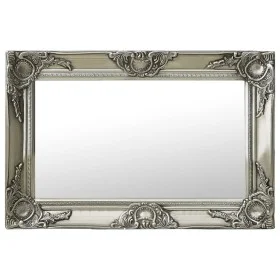Espejo de pared estilo barroco plateado 60x40 cm de vidaXL, Espejos - Ref: Foro24-320330, Precio: 49,60 €, Descuento: %