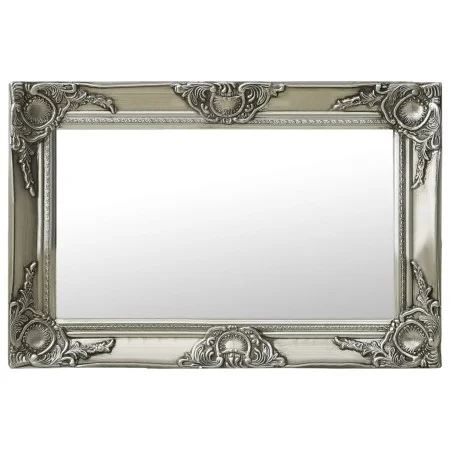 Espejo de pared estilo barroco plateado 60x40 cm de vidaXL, Espejos - Ref: Foro24-320330, Precio: 49,60 €, Descuento: %
