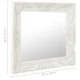 Espejo de pared estilo barroco blanco 60x60 cm de vidaXL, Espejos - Ref: Foro24-320332, Precio: 68,51 €, Descuento: %