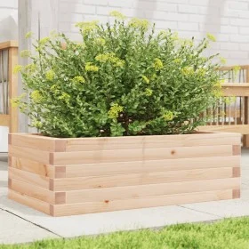 Jardinera de madera maciza de pino 70x40x23 cm de vidaXL, Maceteros y jardineras - Ref: Foro24-847218, Precio: 47,41 €, Descu...