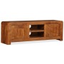 Mueble de TV madera maciza acabado miel 120x30x40 cm en Muebles TV | Comprar online en Foru.es