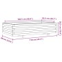 Jardinera de madera maciza de pino blanco 110x60x26,5 cm de vidaXL, Maceteros y jardineras - Ref: Foro24-847349, Precio: 108,...