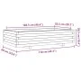 Jardinera de madera maciza de pino blanco 110x60x26,5 cm de vidaXL, Maceteros y jardineras - Ref: Foro24-847349, Precio: 107,...