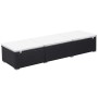 Tumbona con cojín ratán sintético blanco crema de vidaXL, Tumbonas - Ref: Foro24-317104, Precio: 144,50 €, Descuento: %