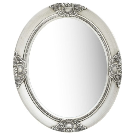 Espejo de pared estilo barroco plateado 50x60 cm de vidaXL, Espejos - Ref: Foro24-320350, Precio: 60,37 €, Descuento: %