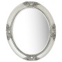 Espejo de pared estilo barroco plateado 50x60 cm de vidaXL, Espejos - Ref: Foro24-320350, Precio: 60,37 €, Descuento: %