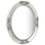 Espejo de pared estilo barroco plateado 50x60 cm de vidaXL, Espejos - Ref: Foro24-320350, Precio: 60,37 €, Descuento: %