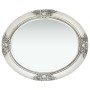 Espejo de pared estilo barroco plateado 50x60 cm de vidaXL, Espejos - Ref: Foro24-320350, Precio: 60,37 €, Descuento: %