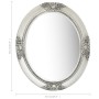 Espejo de pared estilo barroco plateado 50x60 cm de vidaXL, Espejos - Ref: Foro24-320350, Precio: 60,37 €, Descuento: %