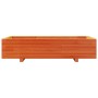 Jardinera de madera maciza de pino marrón cera 110x60x26,5 cm de vidaXL, Maceteros y jardineras - Ref: Foro24-847350, Precio:...