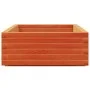 Jardinera de madera maciza de pino marrón cera 110x60x26,5 cm de vidaXL, Maceteros y jardineras - Ref: Foro24-847350, Precio:...