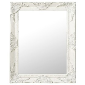 Espejo de pared estilo barroco blanco 50x60 cm de vidaXL, Espejos - Ref: Foro24-320316, Precio: 53,31 €, Descuento: %