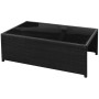 Set de sofás de jardín 8 piezas y cojines ratán sintético negro de vidaXL, Conjuntos de jardín - Ref: Foro24-42993, Precio: 6...