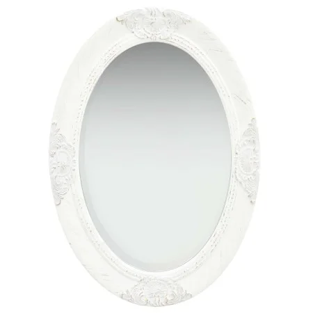 Espejo de pared estilo barroco blanco 50x70 cm de vidaXL, Espejos - Ref: Foro24-320352, Precio: 52,55 €, Descuento: %