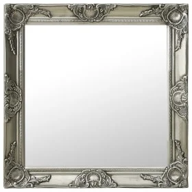 Silver baroque style wall mirror 60x60 cm by vidaXL, Mirrors - Ref: Foro24-320334, Price: 56,18 €, Discount: %