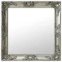Espejo de pared estilo barroco plateado 60x60 cm de vidaXL, Espejos - Ref: Foro24-320334, Precio: 56,18 €, Descuento: %