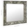 Espejo de pared estilo barroco plateado 60x60 cm de vidaXL, Espejos - Ref: Foro24-320334, Precio: 56,18 €, Descuento: %