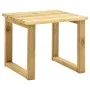 Garden lounger with impregnated pine wood table and cushion by , Loungers - Ref: Foro24-3065848, Price: 132,82 €, Discount: %