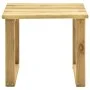 Garden lounger with impregnated pine wood table and cushion by , Loungers - Ref: Foro24-3065848, Price: 132,82 €, Discount: %