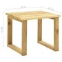 Garden lounger with impregnated pine wood table and cushion by , Loungers - Ref: Foro24-3065848, Price: 132,82 €, Discount: %