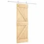 Puerta corredera con herrajes madera maciza de pino 70x210 cm de , Puertas - Ref: Foro24-3203157, Precio: 184,75 €, Descuento: %