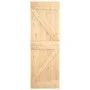 Puerta corredera con herrajes madera maciza de pino 70x210 cm de , Puertas - Ref: Foro24-3203157, Precio: 184,75 €, Descuento: %