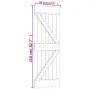 Puerta corredera con herrajes madera maciza de pino 70x210 cm de , Puertas - Ref: Foro24-3203157, Precio: 184,75 €, Descuento: %