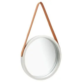 Espejo de pared con correa plateado 40 cm de vidaXL, Espejos - Ref: Foro24-320362, Precio: 33,84 €, Descuento: %