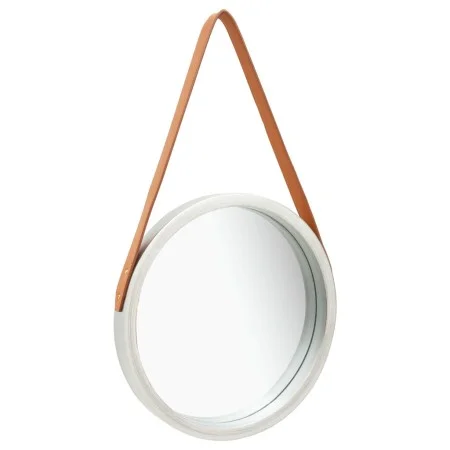 Espejo de pared con correa plateado 40 cm de vidaXL, Espejos - Ref: Foro24-320362, Precio: 33,84 €, Descuento: %
