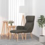 Sillón de relax con taburete terciopelo gris oscuro de , Sillones - Ref: Foro24-3097821, Precio: 146,40 €, Descuento: %