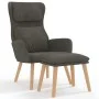 Entspannungssessel mit dunkelgrauem Samthocker von , Sessel - Ref: Foro24-3097821, Preis: 143,88 €, Rabatt: %
