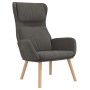 Sillón de relax con taburete terciopelo gris oscuro de , Sillones - Ref: Foro24-3097821, Precio: 146,40 €, Descuento: %