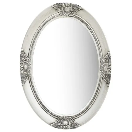 Espejo de pared estilo barroco plateado 50x70 cm de vidaXL, Espejos - Ref: Foro24-320354, Precio: 72,82 €, Descuento: %