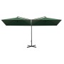 Sombrilla doble con poste de acero verde 600x300 cm de , Sombrillas - Ref: Foro24-312554, Precio: 160,33 €, Descuento: %